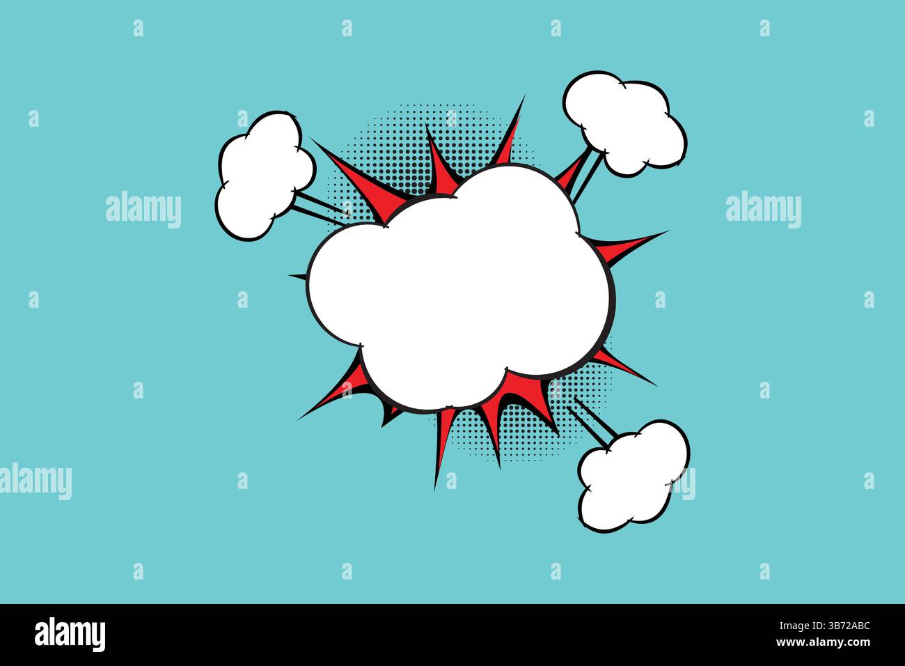 Monochrome set with vector speech bubbles stock illustration Stock Vector