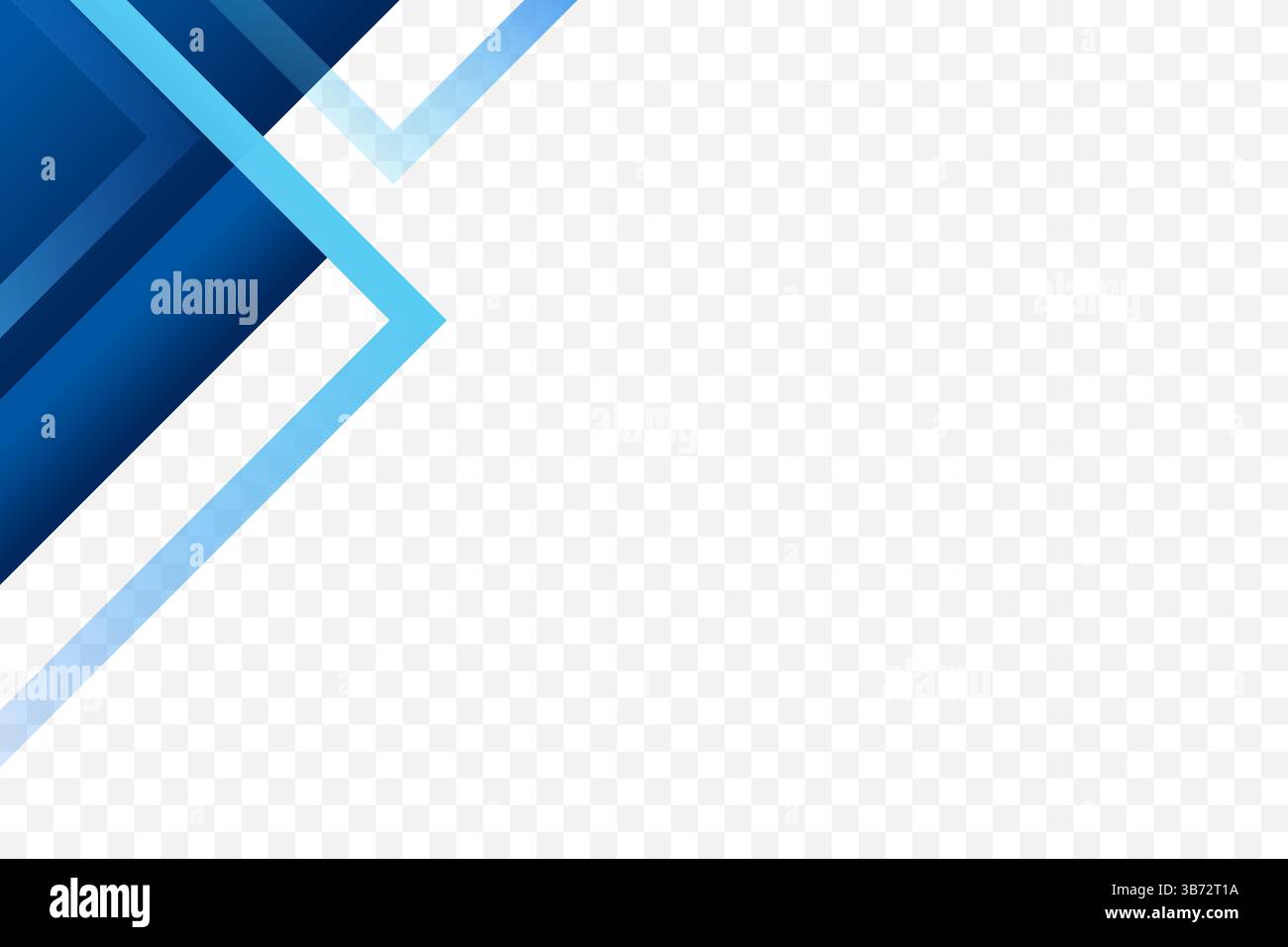 Blue geometric frame corner background vector illustration Stock Vector