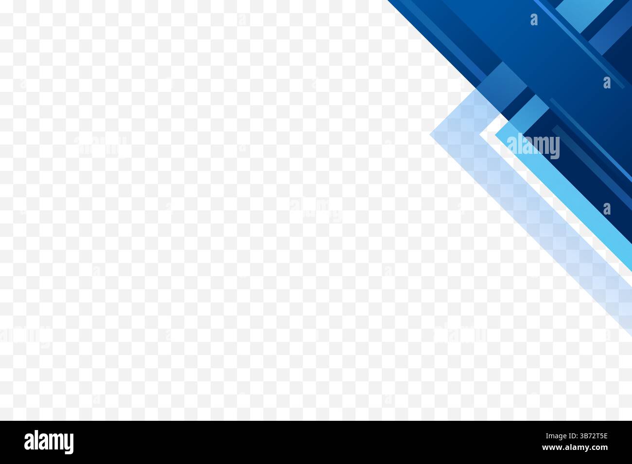 Blue geometric corner border frame background vector illustration Stock Vector
