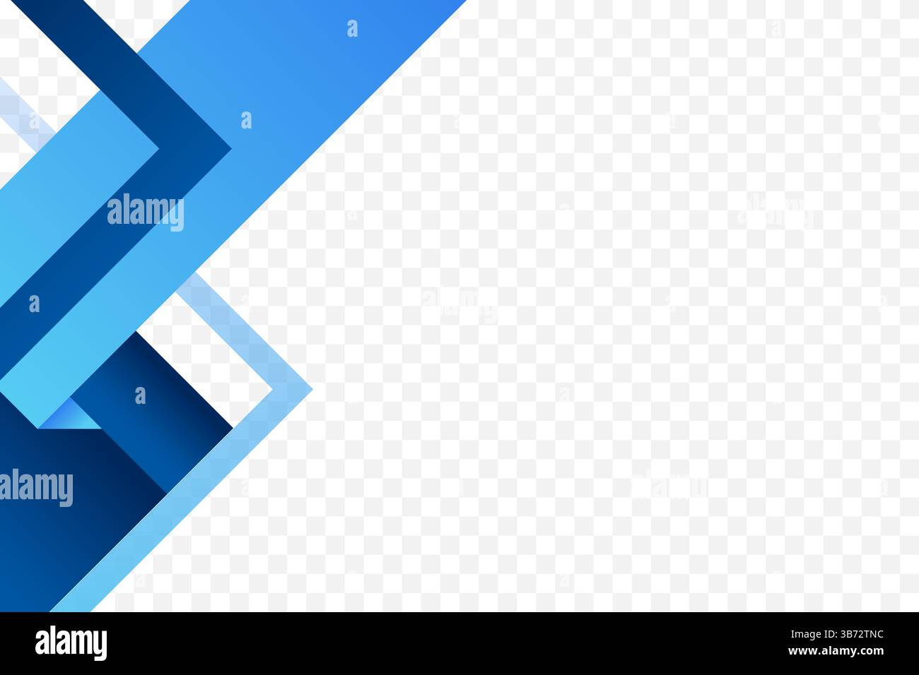 Blue geometric frame corner background vector illustration Stock Vector