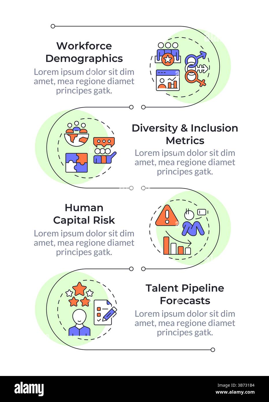 Workforce insights infographic vertical sequence Stock Vector Image ...