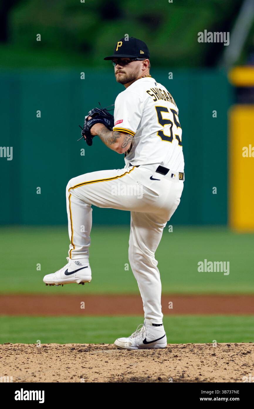 PITTSBURGH, PA - APRIL 30: Pittsburgh Pirates pitcher Chase Shugart (55 ...