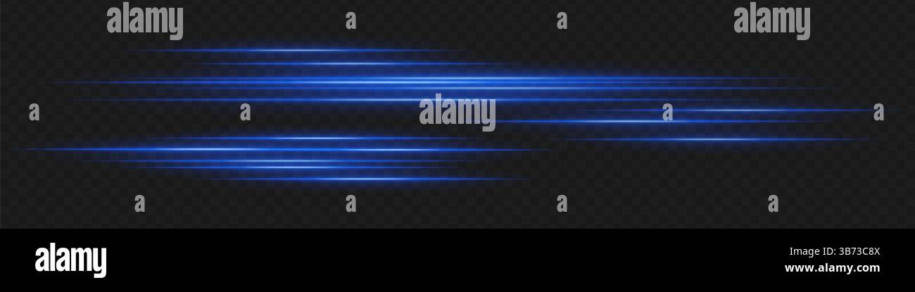 Blue light trails with offset layers express acceleration, urgency, and ...