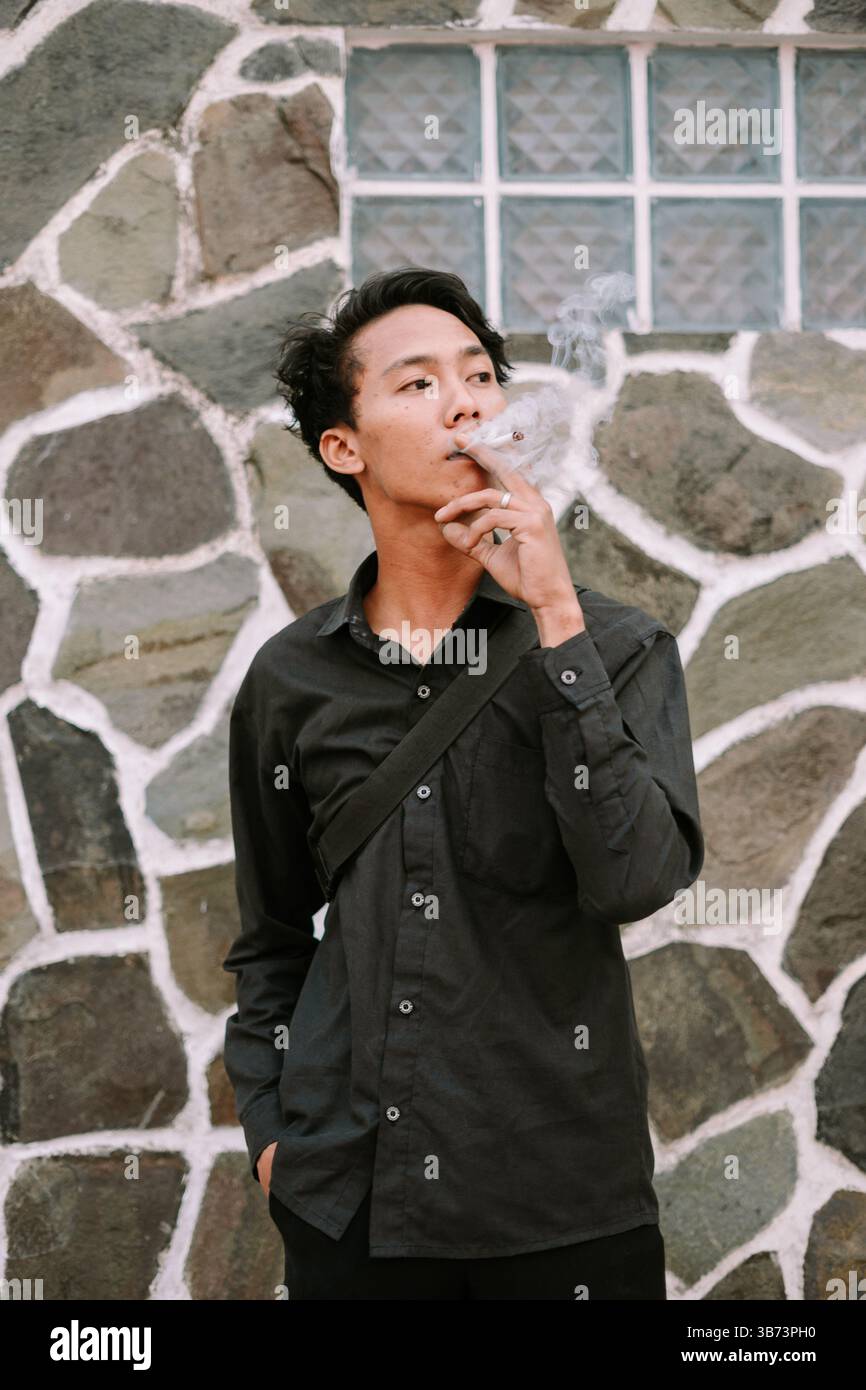 cigarette vibes Smoking model hi-res stock photography and images
