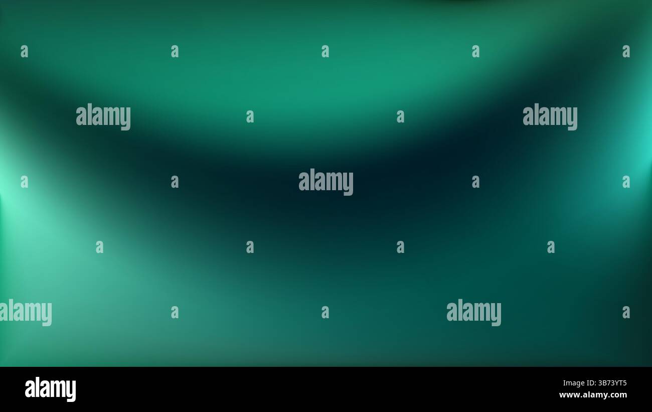 Green teal gradient background. Smooth abstract green gradient. Stock Vector