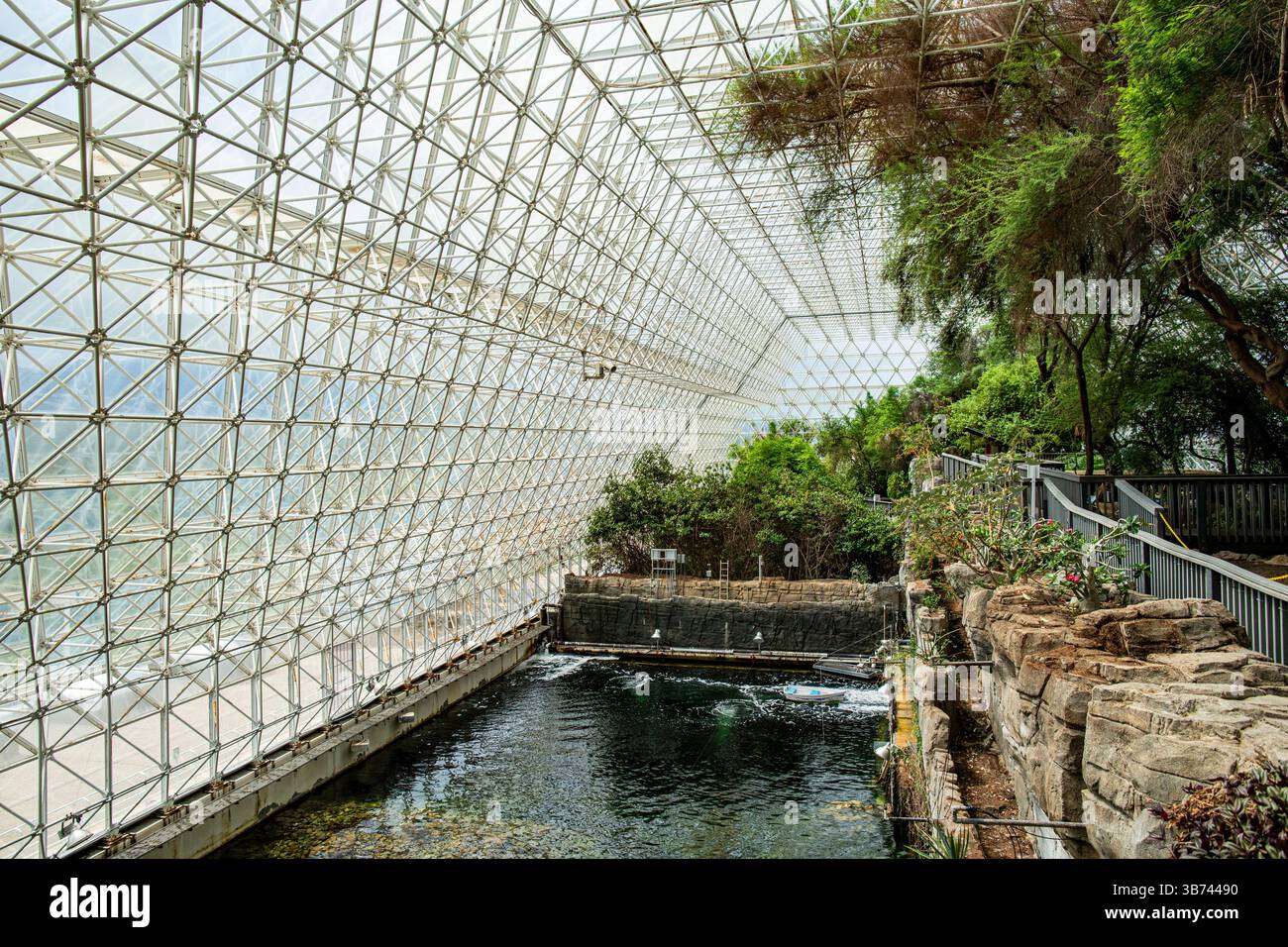 Inside the Biosphere 2 greenhouse ocean environment Stock Photo - Alamy