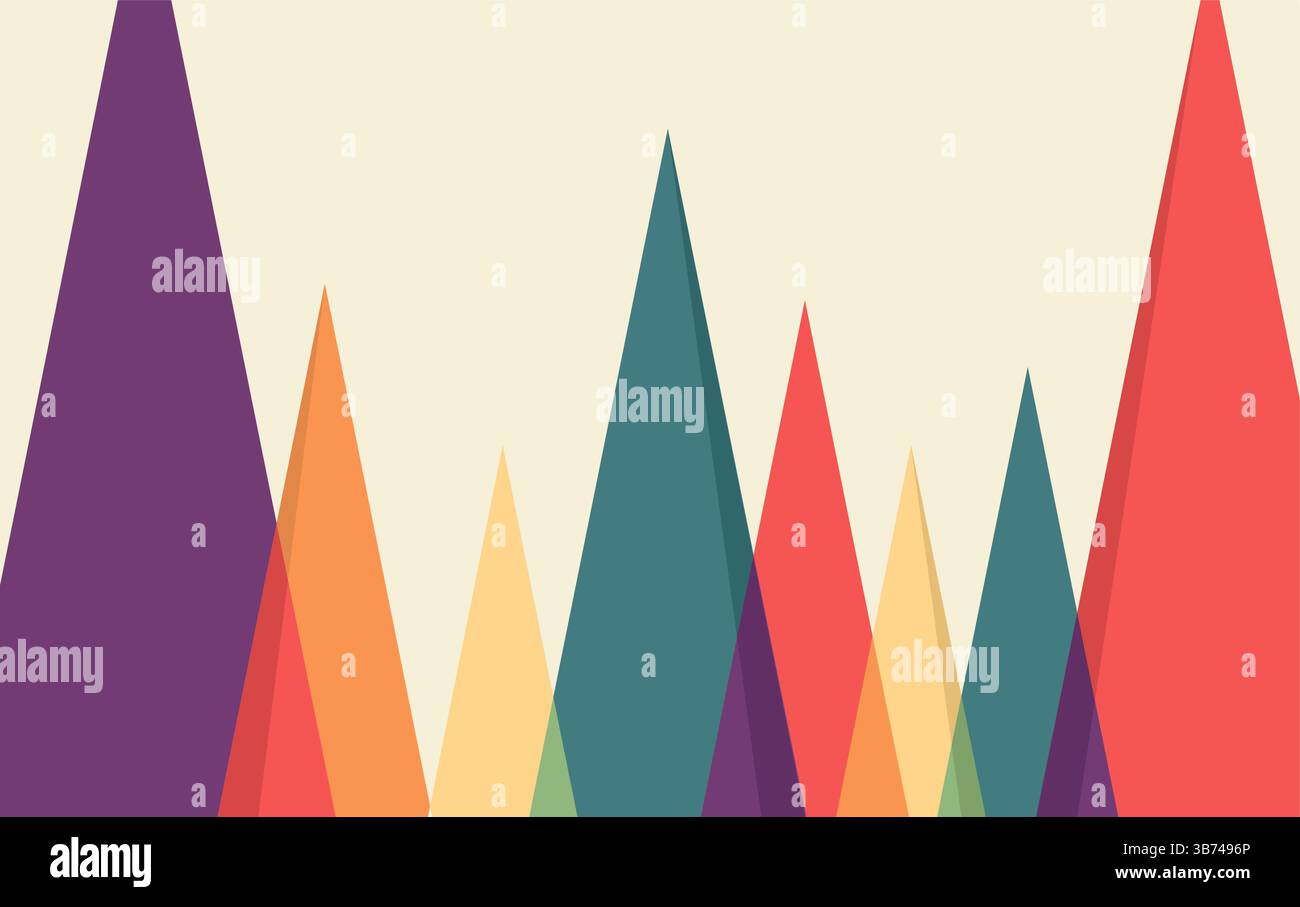 Abstract mountain background design vector wallpaper template Stock ...