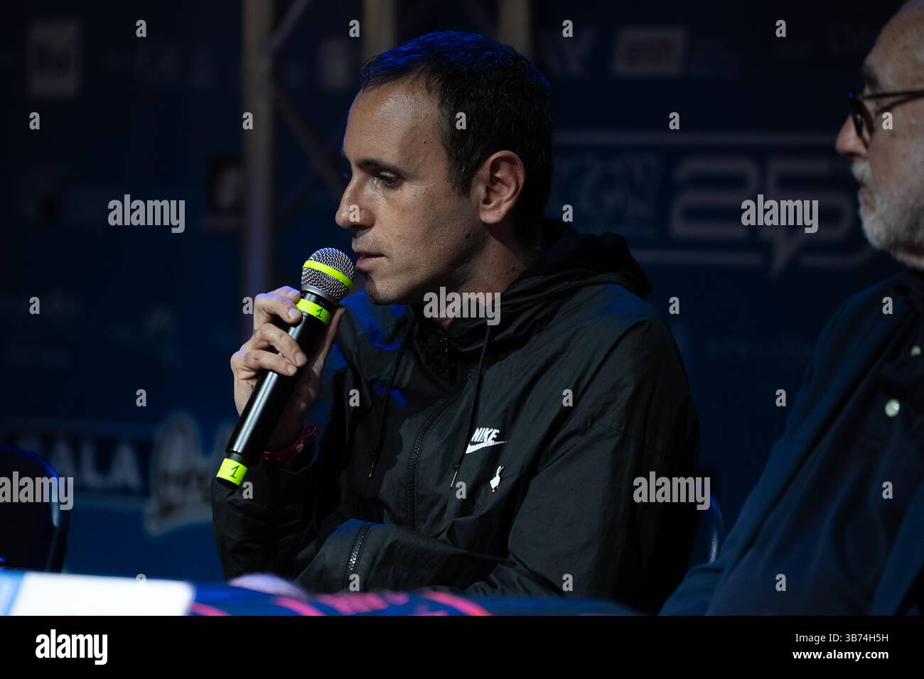 Naples, Italy. 03rd May, 2025. Zerocalcare aka Michele Rech attends the ...