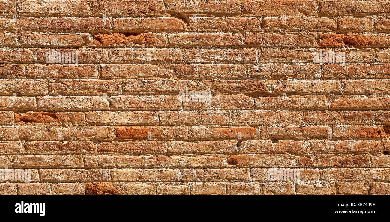 Old Brick Wall Abstract Textured Background Design Stock Photo