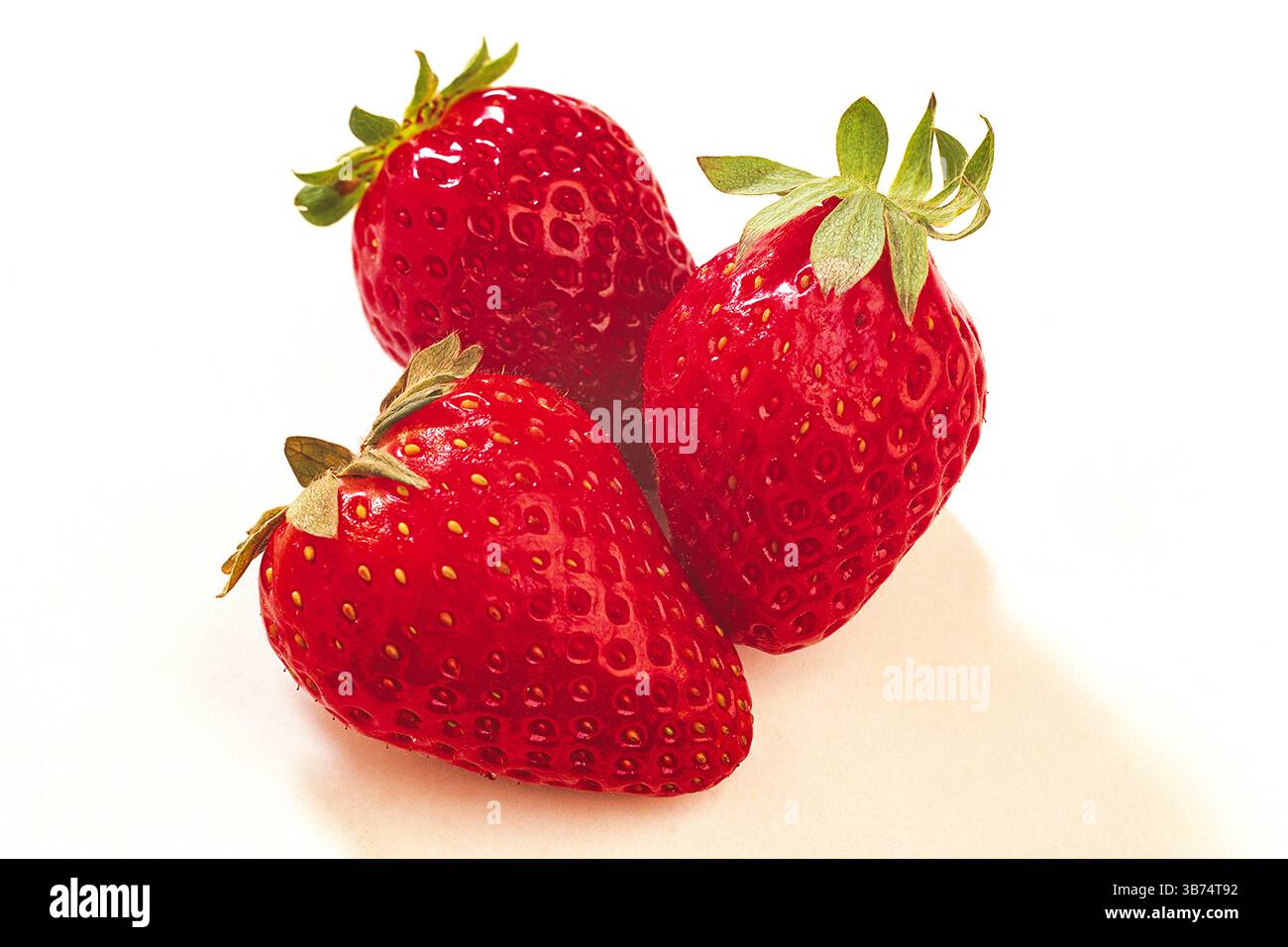 Strawberry White Background Stock Photo
