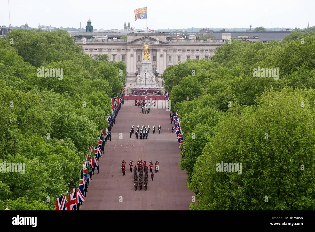 War Procession Members of the armed forces during a military procession marking the ...