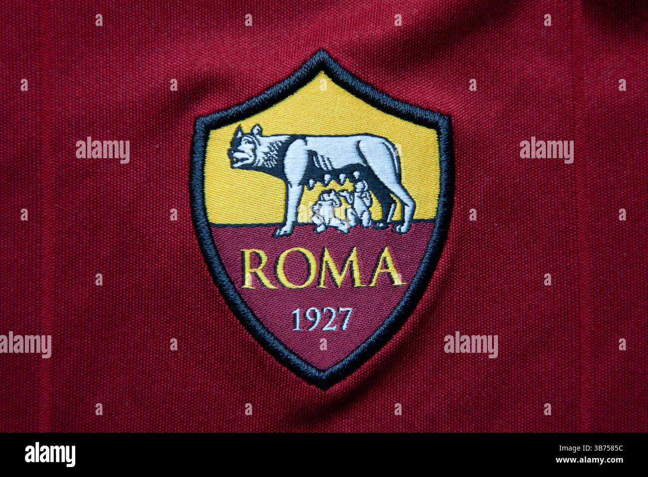 AS Roma Club Badge Stock Photo