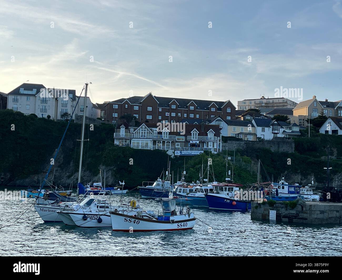 Newquay Harbour in Cornwall - Smartphone Captured Stock Image