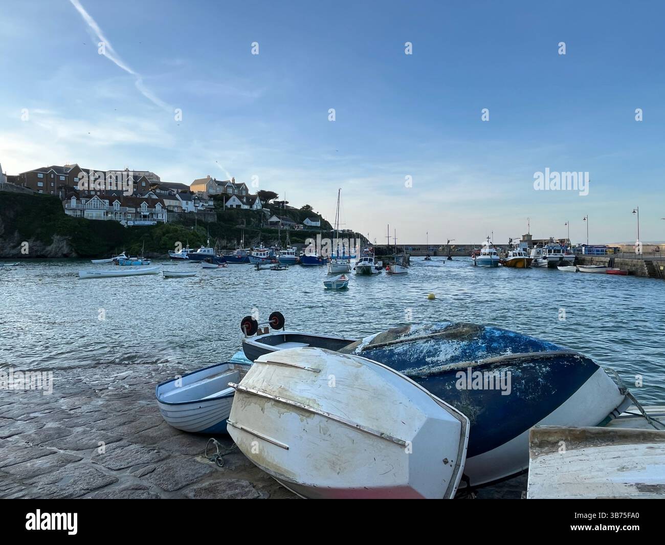 Newquay Harbour in Cornwall - Smartphone Captured Stock Image