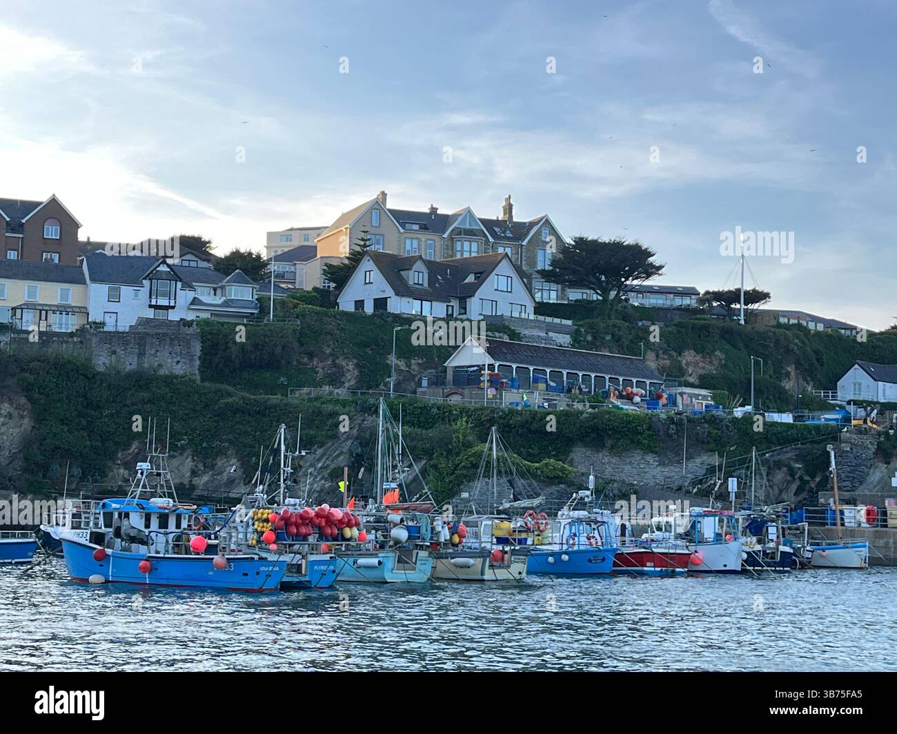 Newquay Harbour in Cornwall - Smartphone Captured Stock Image