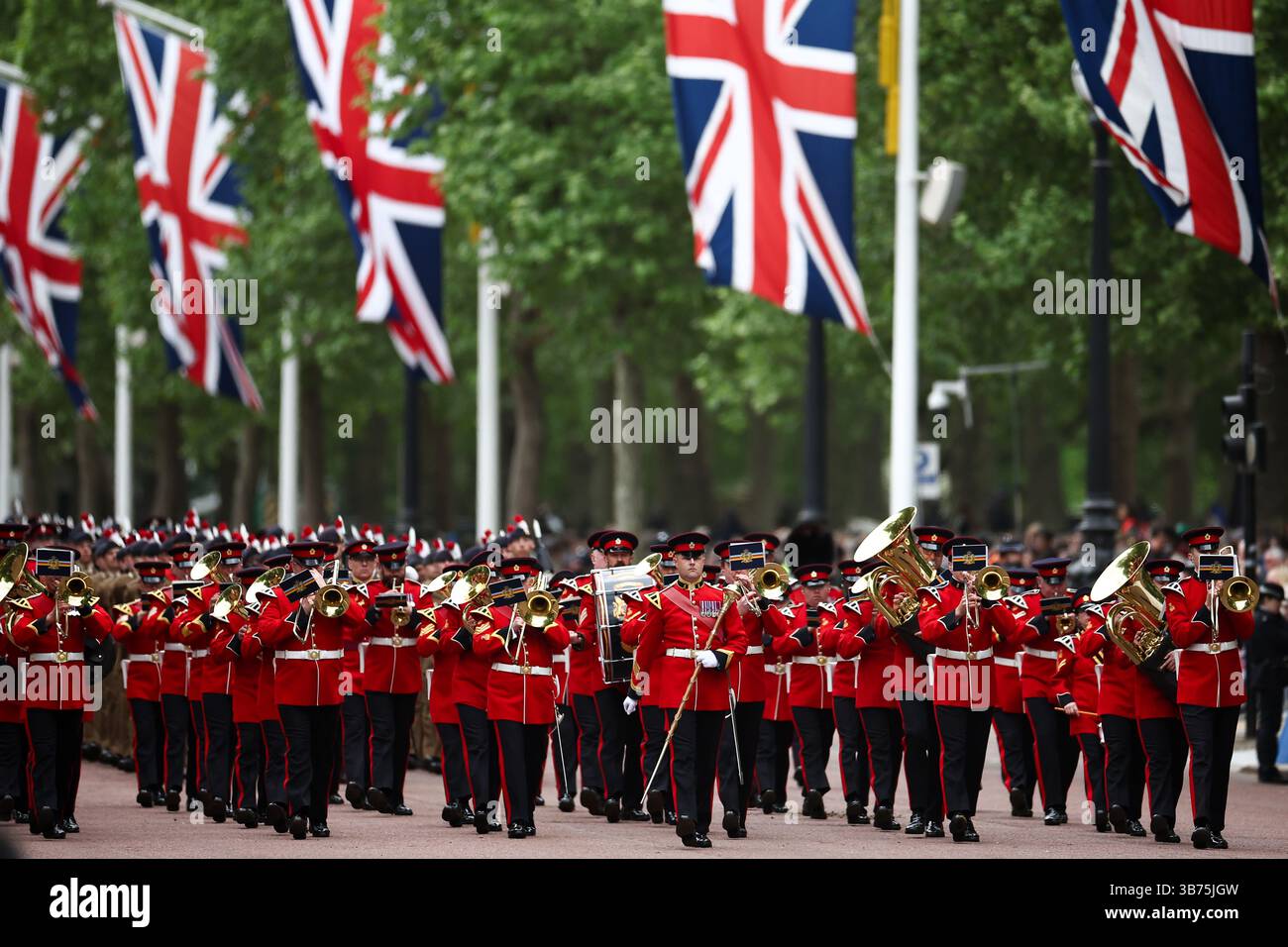 War Procession Members of the armed forces during a military procession marking the ...