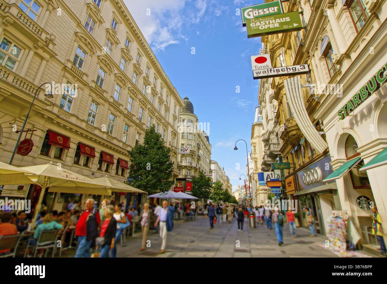 Streets of Vienna, Austria. Shooting Location: Austria, Vienna Stock Photo