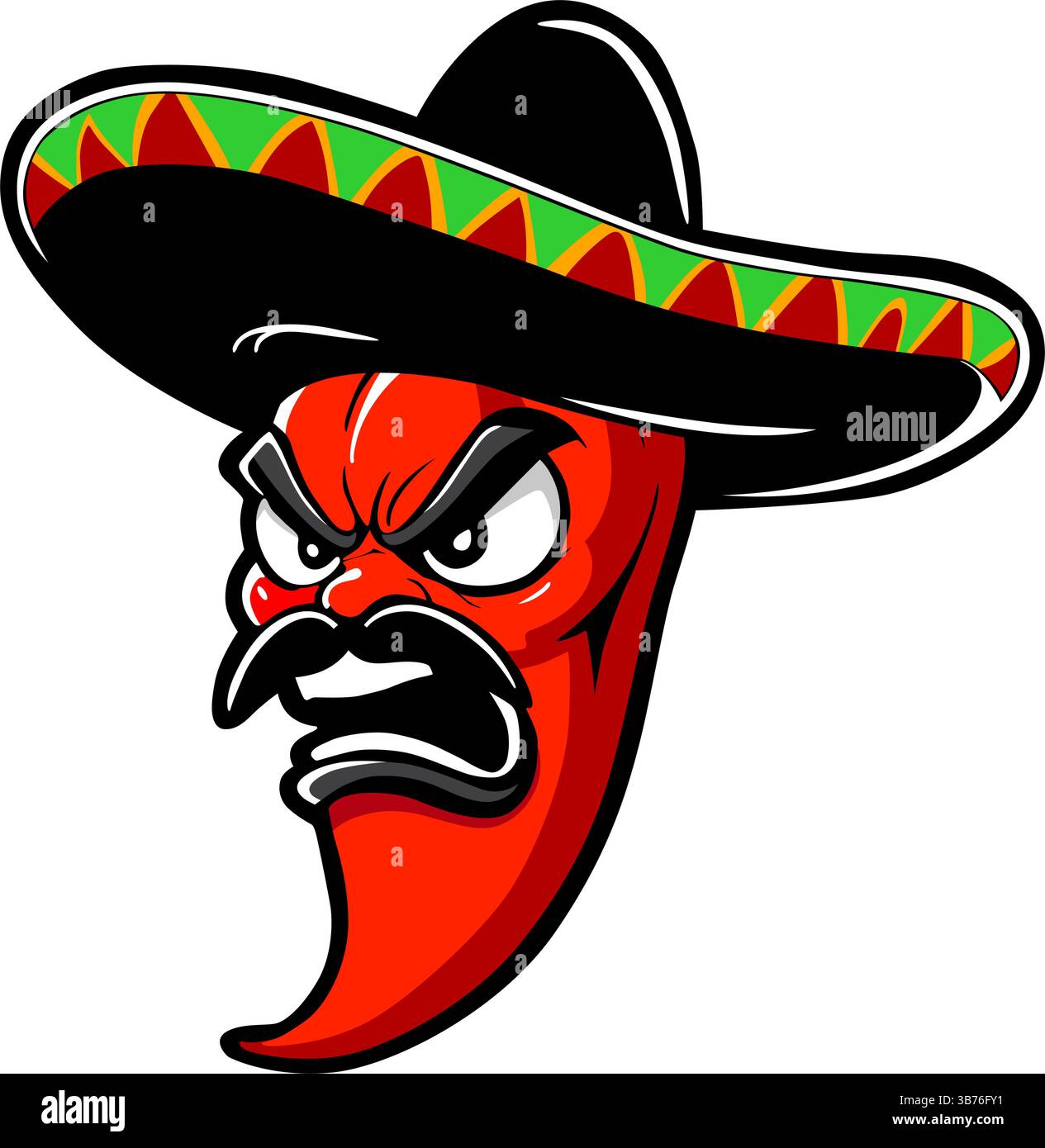 Colorful Mexican chili pepper mascot vector Stock Vector Image & Art ...