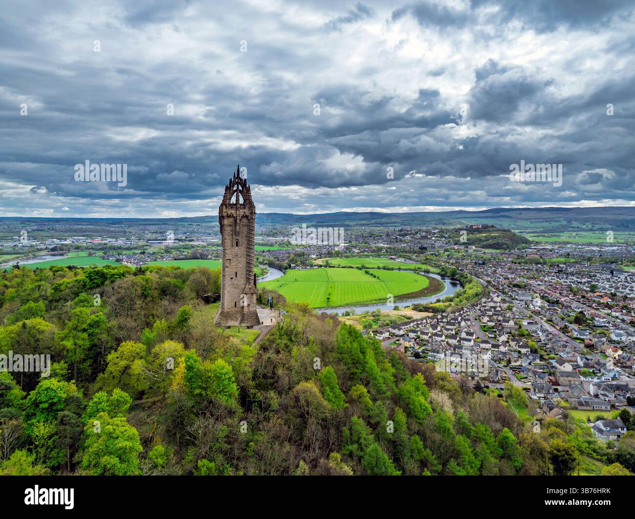 The National Wallace Monument Or William Wallance Monument From A Drone 