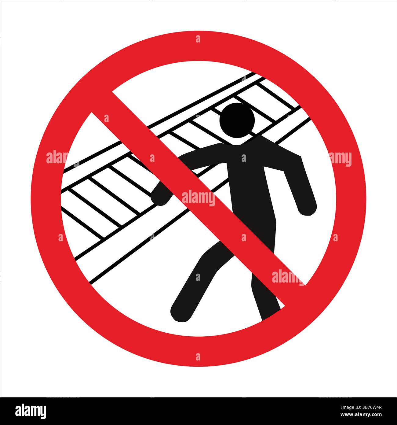 No Hand Over Sticker International prohibition sign prohibiting putting your hand into the ...