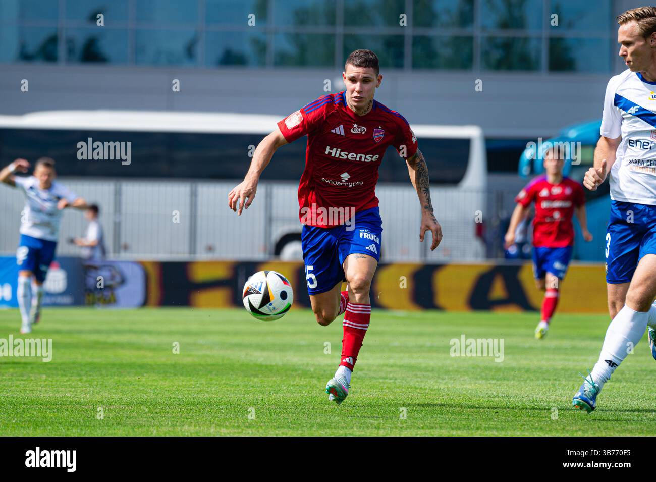 MIELEC, POLAND MAY 3, 2025 Polish Ekstraklasa football match Stal
