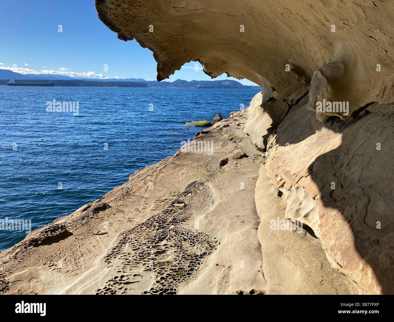 Malaspina Galleries Community Park, Gabriola Island, British Columbia, Canada - Smartphone Captured Stock Image