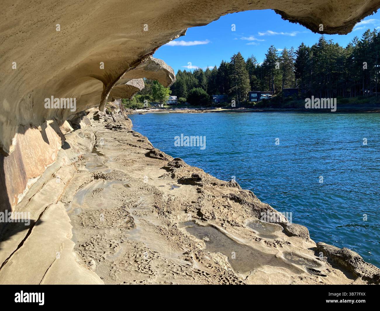 Malaspina Galleries Community Park, Gabriola Island, British Columbia, Canada - Smartphone Captured Stock Image