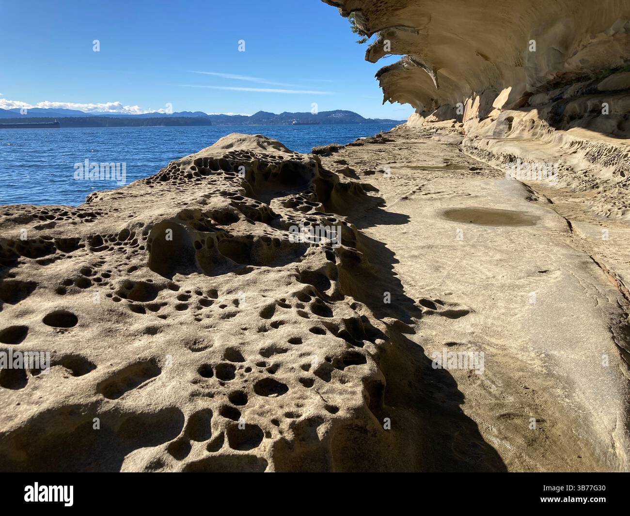 Malaspina Galleries Community Park, Gabriola Island, British Columbia, Canada - Smartphone Captured Stock Image