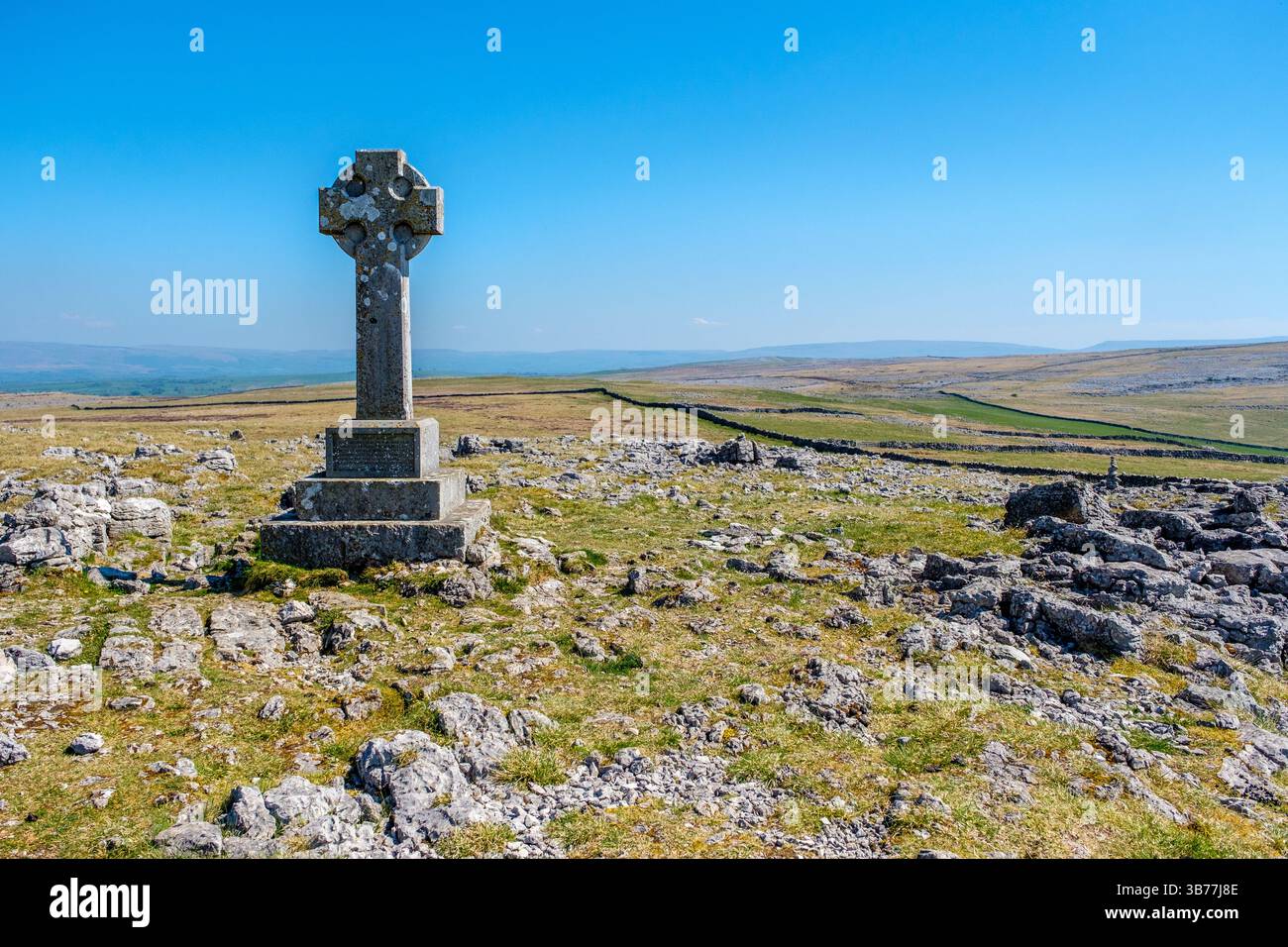 Monument on Orton Scar, Cumbria Stock Photo