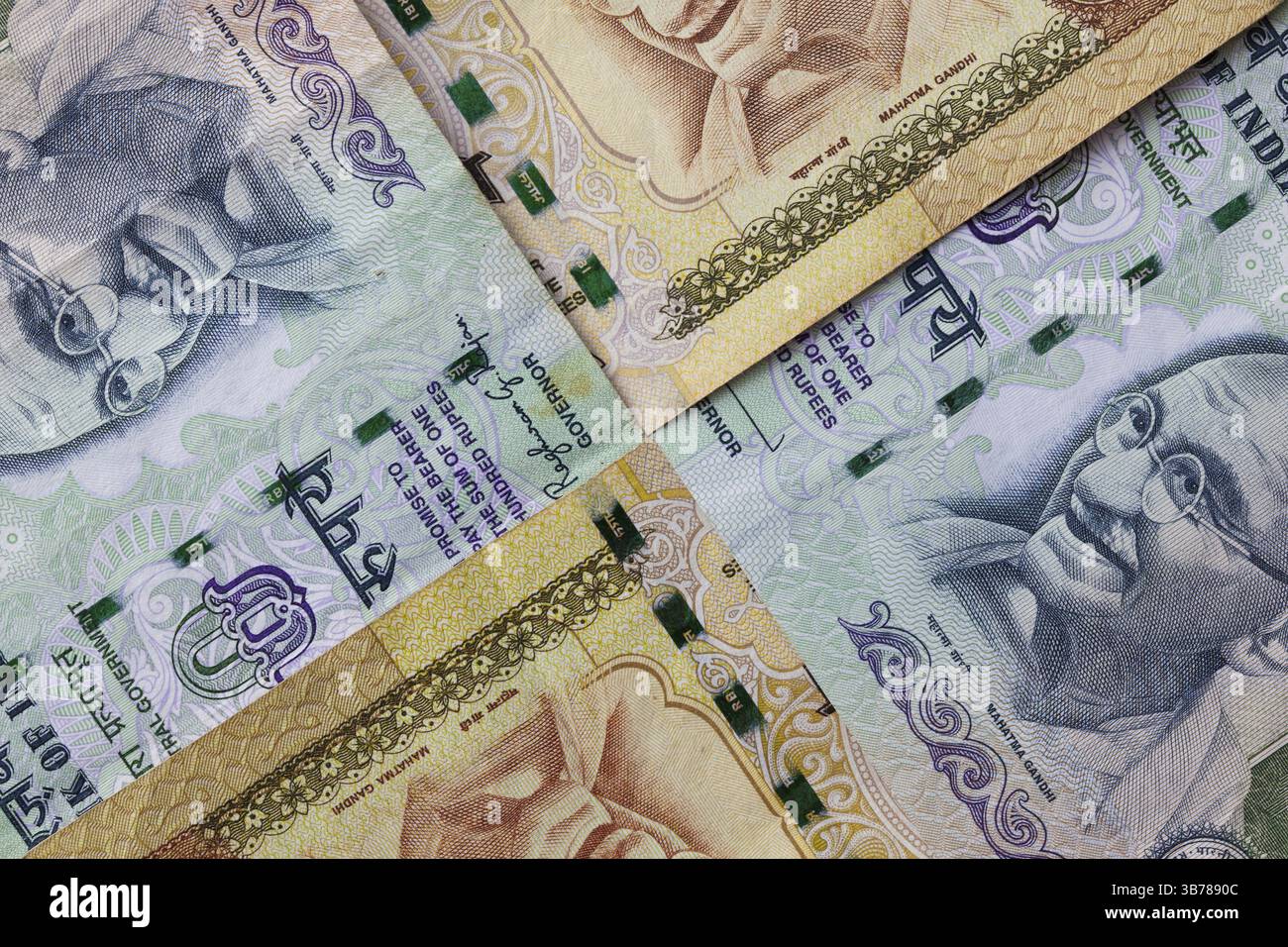 Detail of Indian Rupee banknotes Stock Photo - Alamy