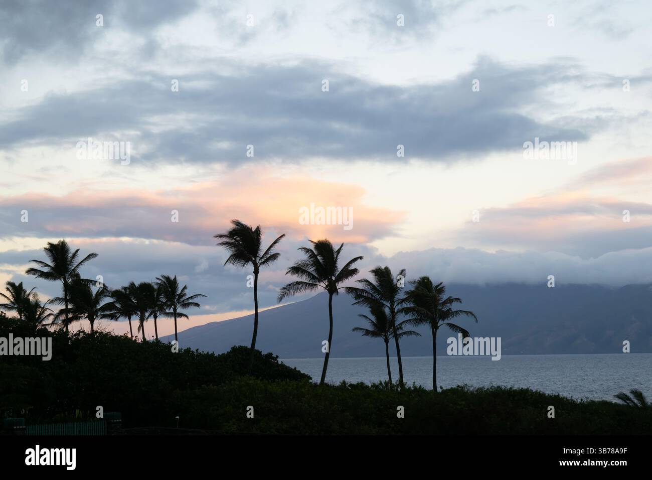 Dusk time on shore hawaii hi-res stock photography and images - Alamy