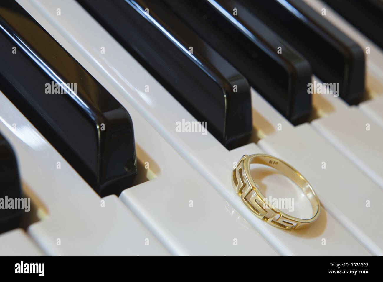 The riglet on the pianio Stock Photo - Alamy