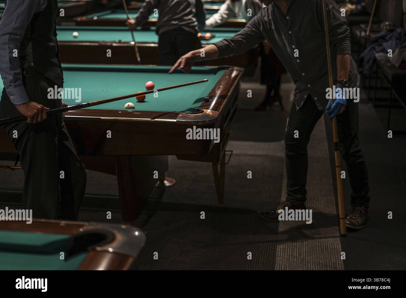 Billiards of image. Shooting Location: Yokohama-city kanagawa prefecture Stock Photo