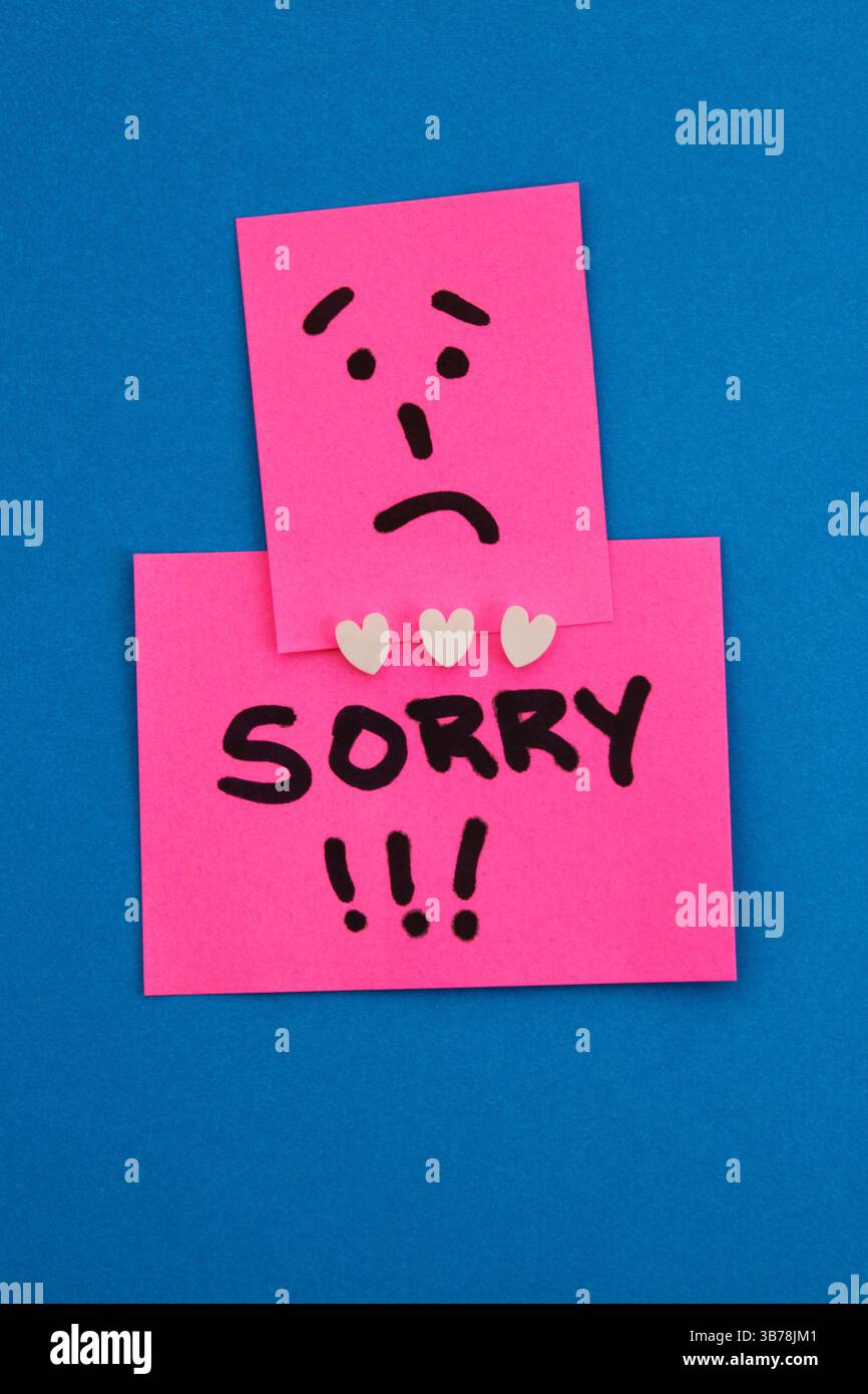 Sad note hi-res stock photography and images - Alamy