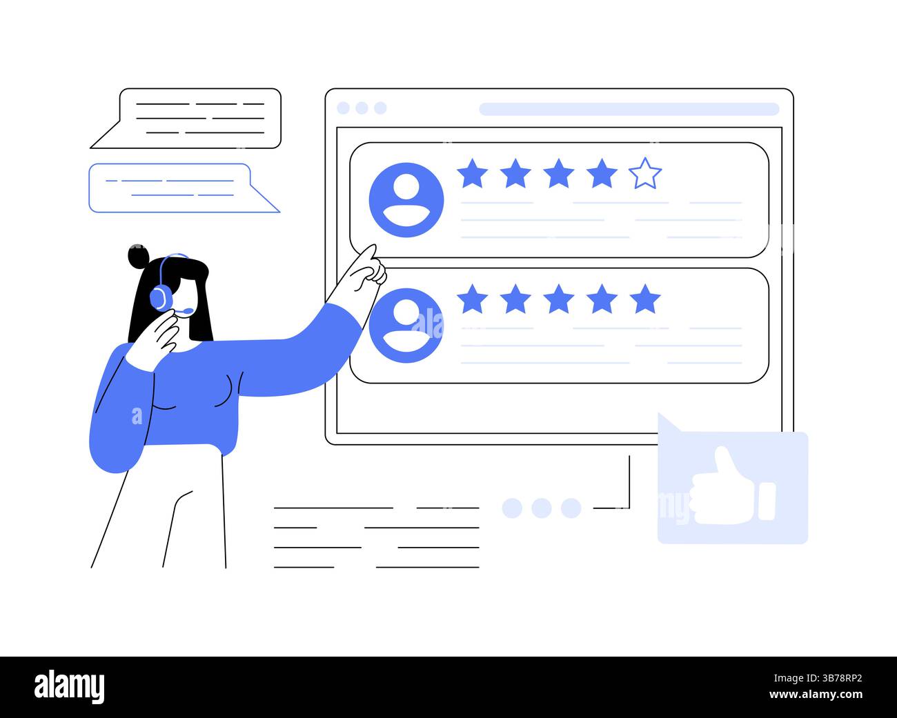 Customer feedback isolated cartoon vector illustrations Stock Vector ...