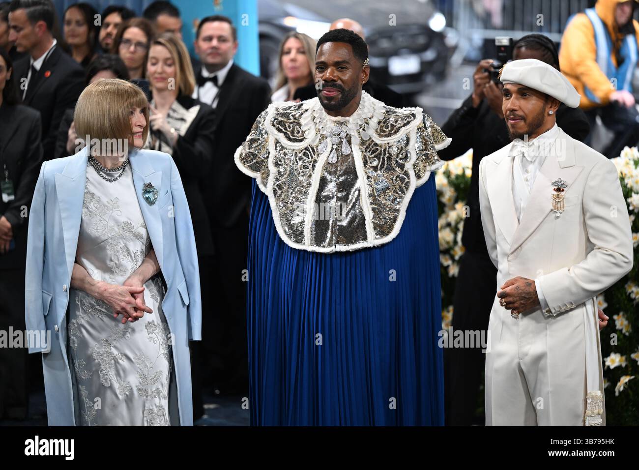 Anna Wintour, Colman Domingo and Lewis Hamilton attending the