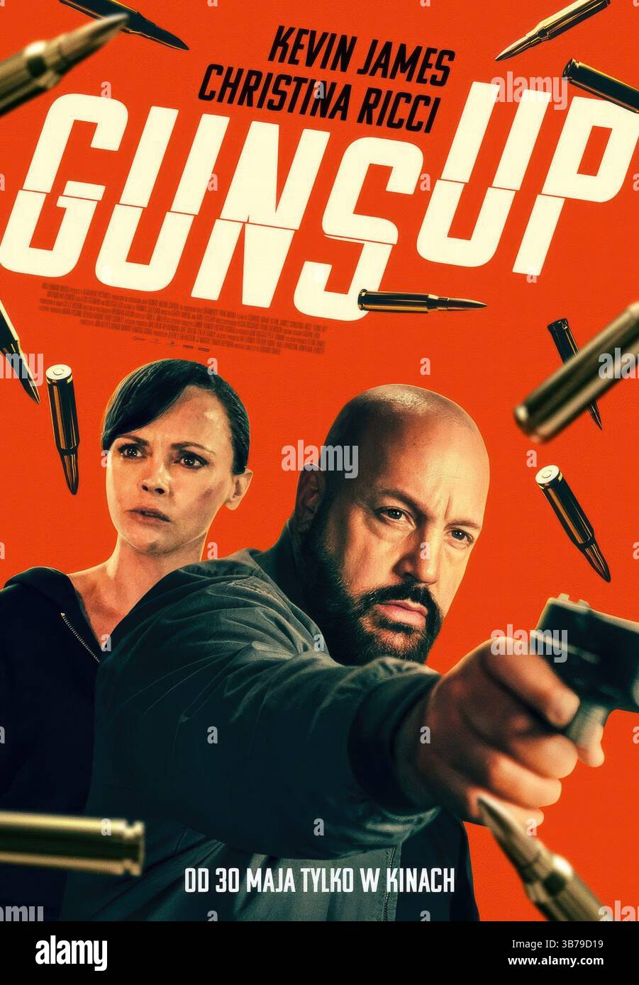 Kevin Ricci GUNS UP, Polish poster, from left: Christina Ricci, Kevin James, 2025 ...