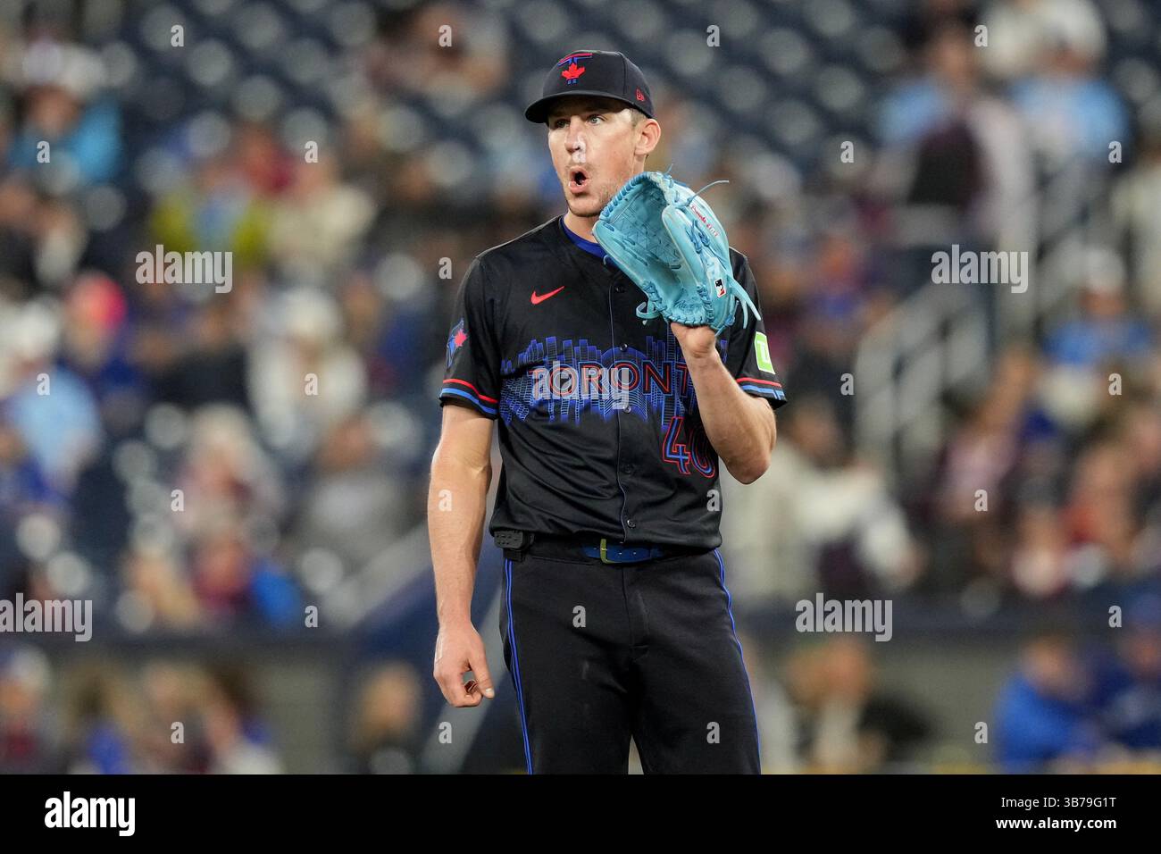 Toronto Can 02nd May 2025 Toronto Blue Jays Pitcher Chris Bassitt Toronto Can 02nd May 2025 Toronto Blue Jays Pitcher Chris Bassitt On The Mound During Mlb Baseball Action Against Cleveland Guardians In Toronto On Friday May 2 2025 Credit The Canadian Pressalamy Live News 3B79G1T