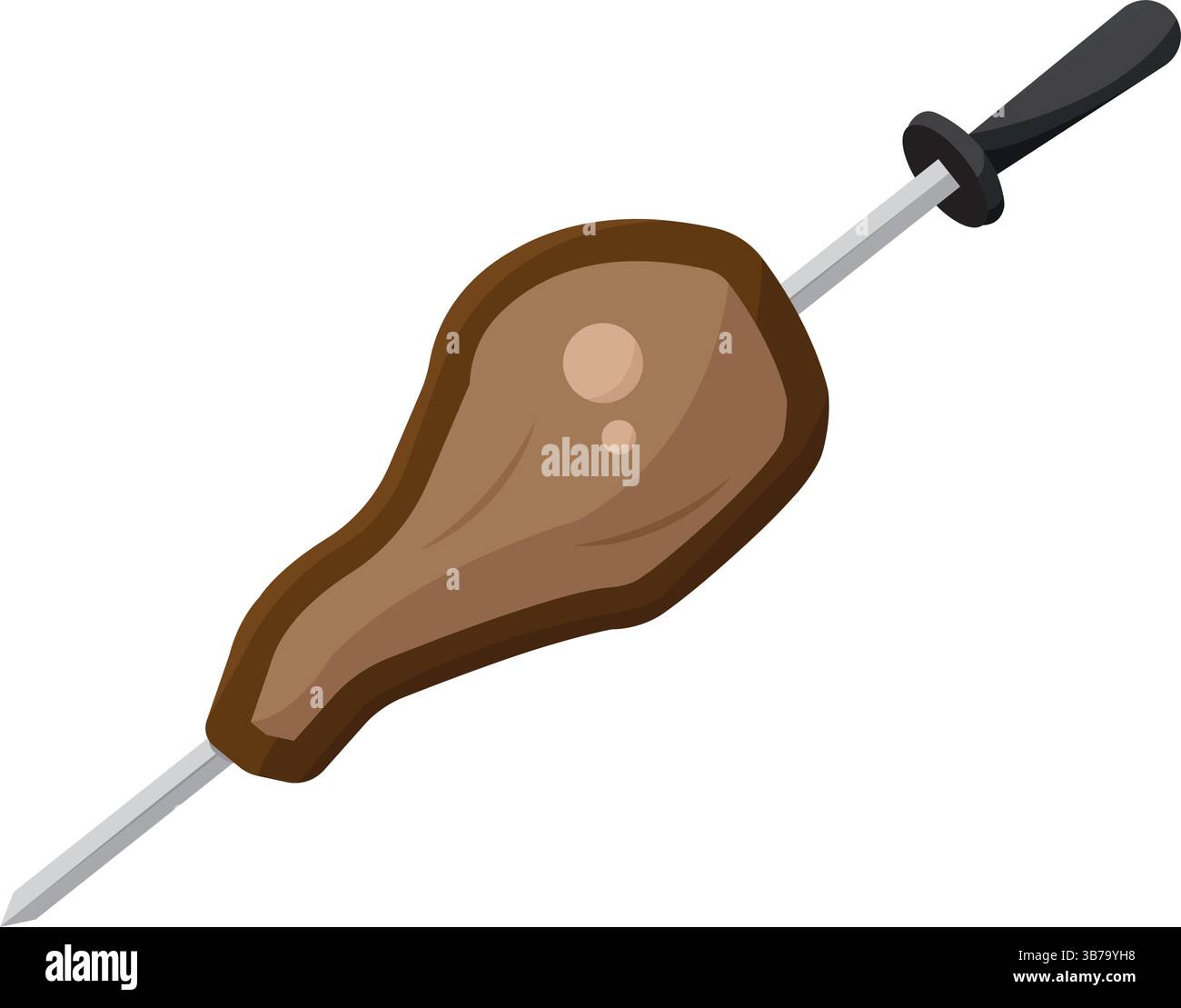 Grilled chicken skewer. Vector illustration Stock Vector Image & Art ...