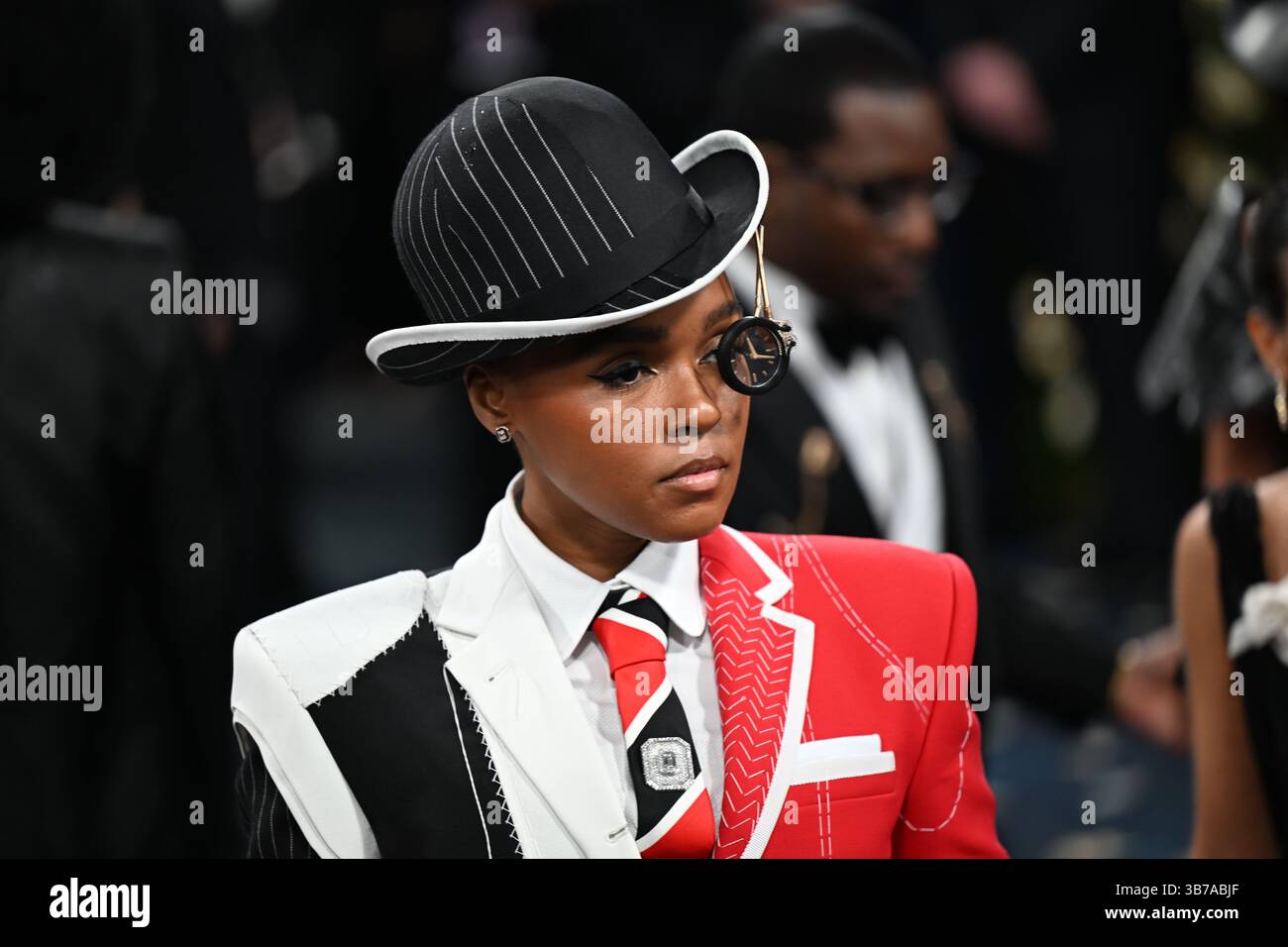 Janelle Monae attending the Metropolitan Museum of Art Costume