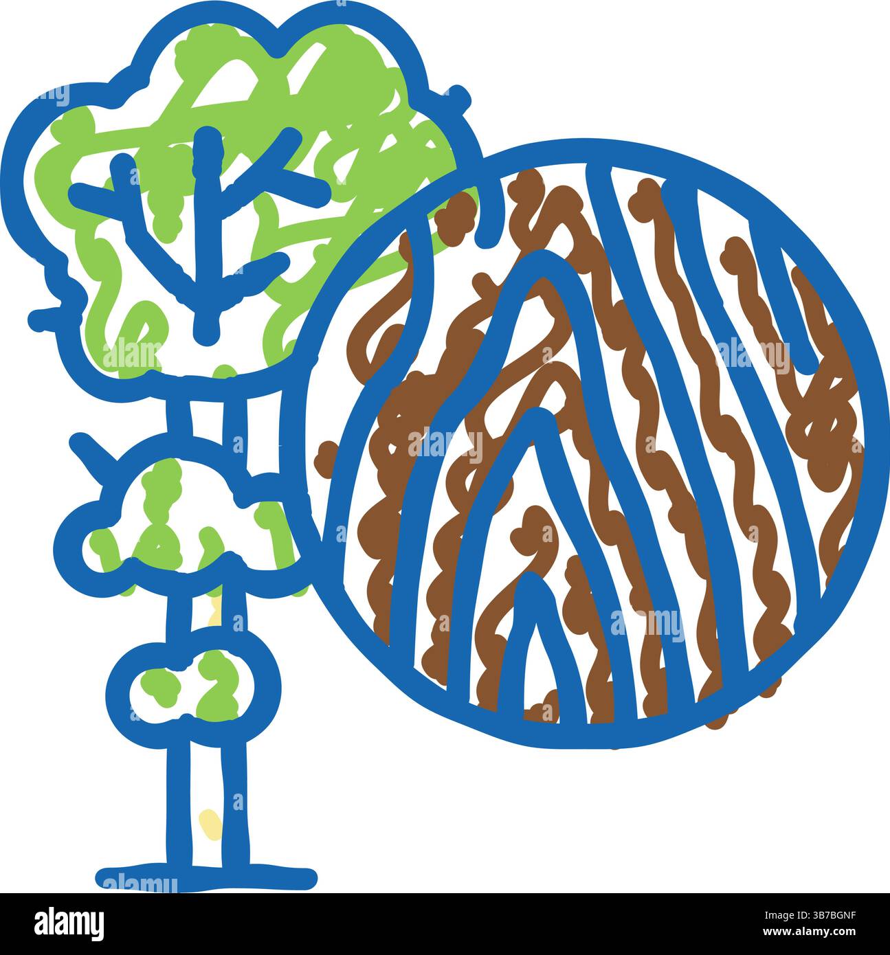 teak wood icon doodle illustration Stock Vector Image & Art - Alamy