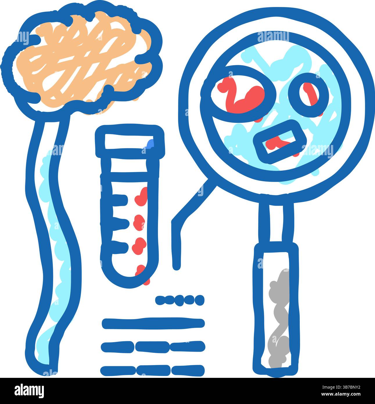 diamond-blackfan anemia health problem icon doodle illustration Stock ...