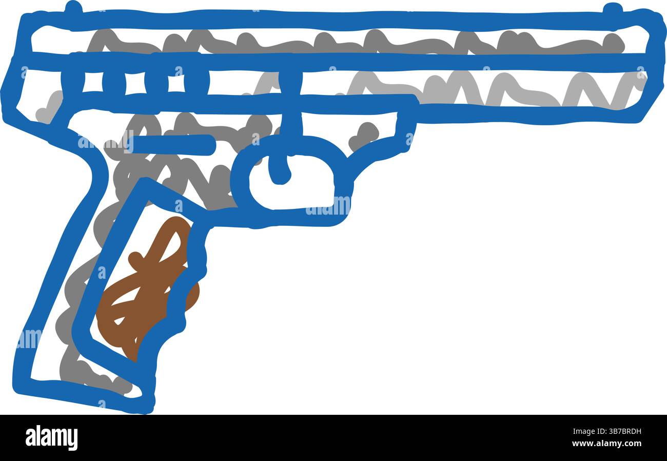 rimfire rifle icon doodle illustration Stock Vector Image & Art - Alamy