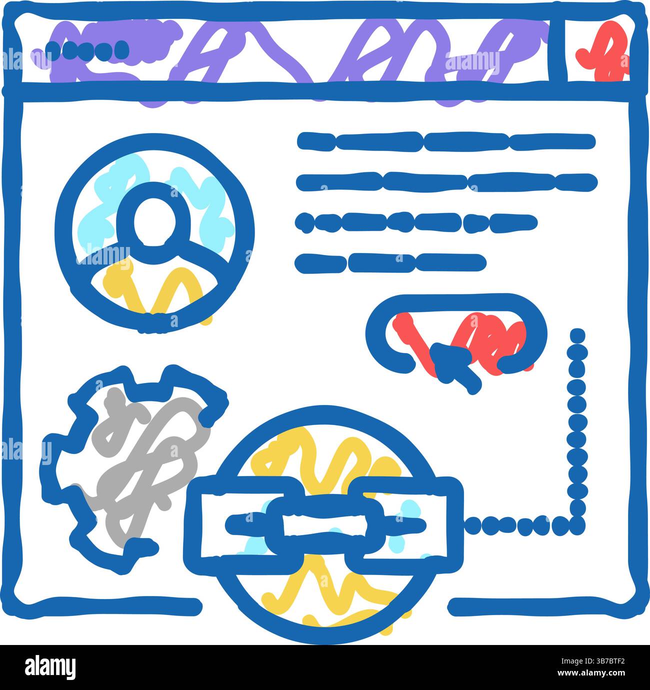 guest post service icon doodle illustration Stock Vector Image & Art ...