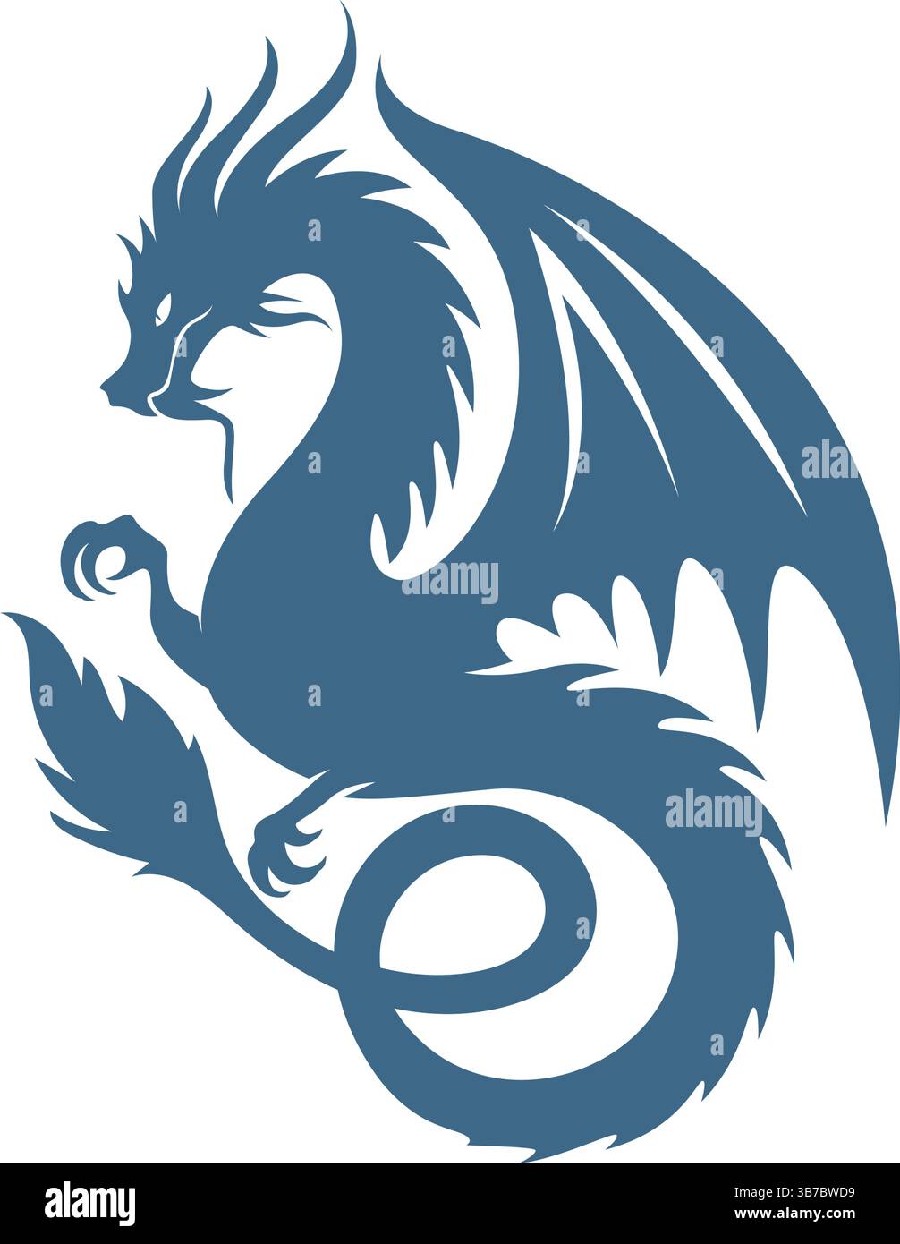 Dragon logo icon design template Stock Vector