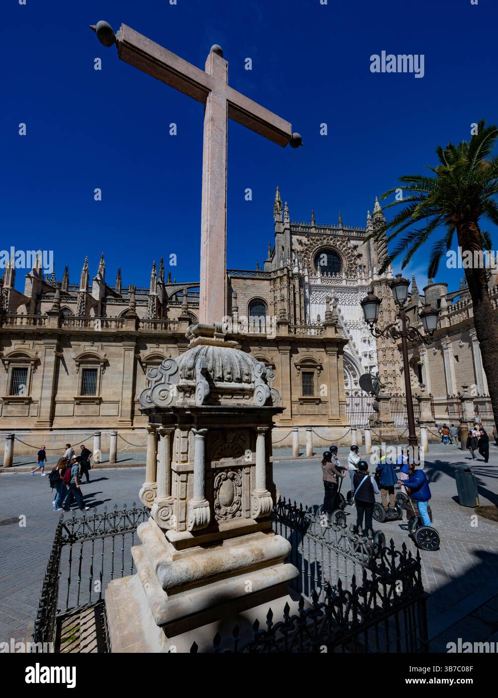 Exterior of Seville Cathedral the largest Gothic Cathedral in the world, Andalucia, Spain Stock Photo