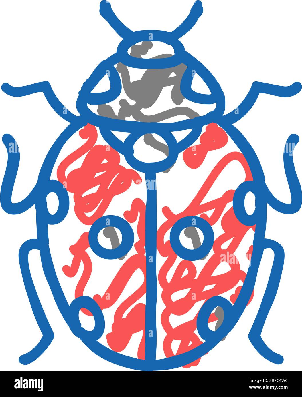 ladybug bug icon doodle illustration Stock Vector Image & Art - Alamy