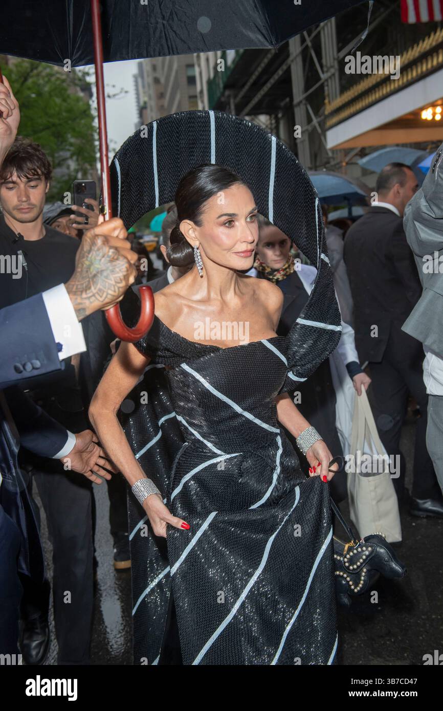 New York, United States. 05th May, 2025. Demi Moore wearing Thom Browne ...
