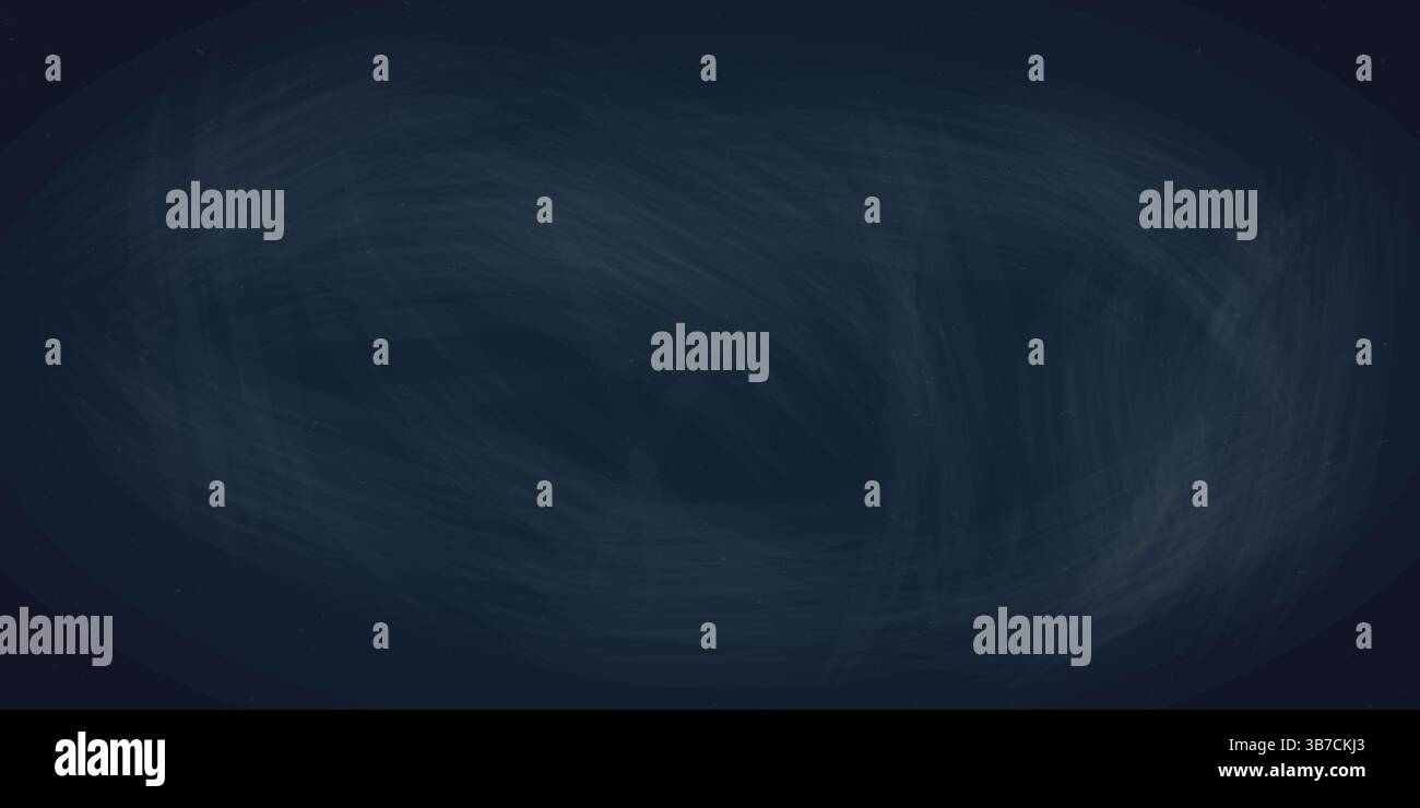 Dark blue chalkboard detailed texture background vector illustration. Stock Vector