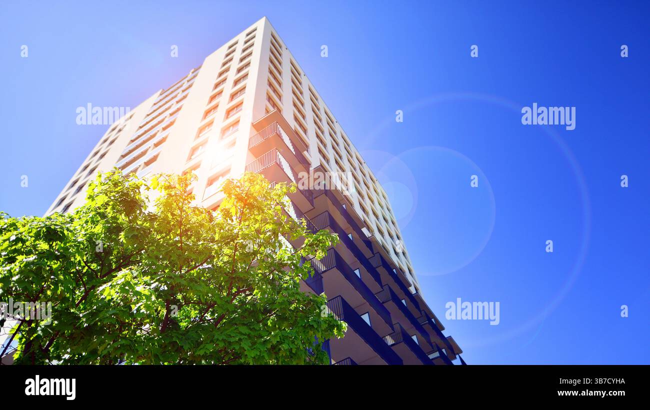 Photo inspiration: Eco Apartment Building Saving Energy And Fresh Air Modern Block Photo Inspiration